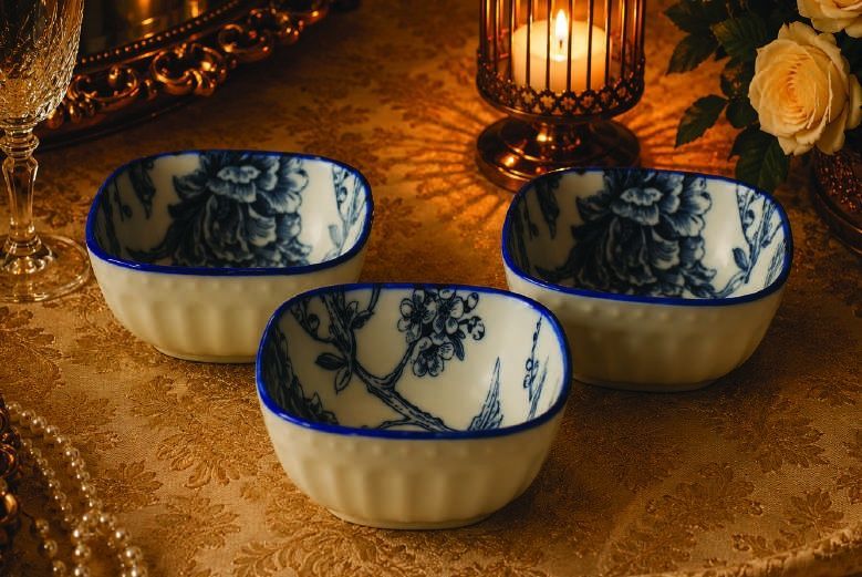 6 PCS SQ. DESSERT BOWL SET-HL-3512-505