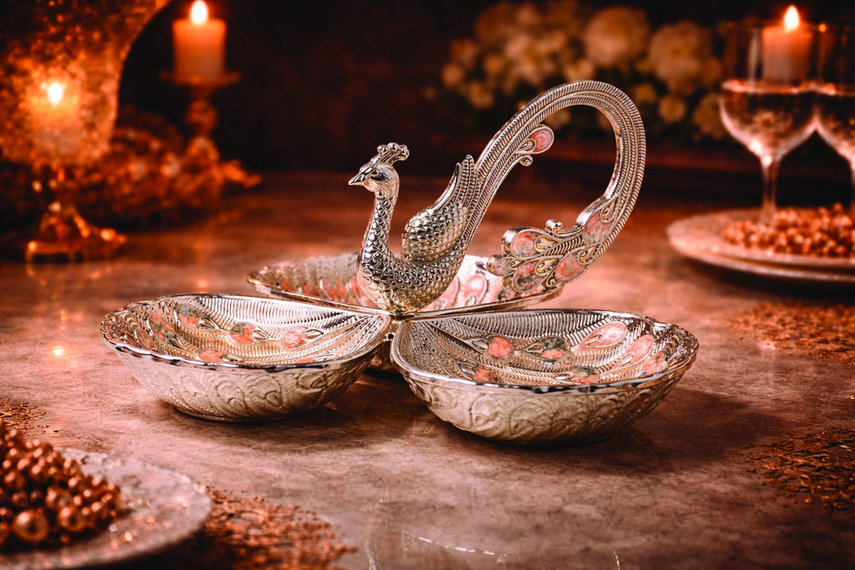 1 PCS 3 PARTITION DRY FRUIT TRAY