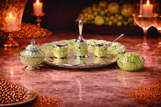 7 PCS POOJA THALI SET