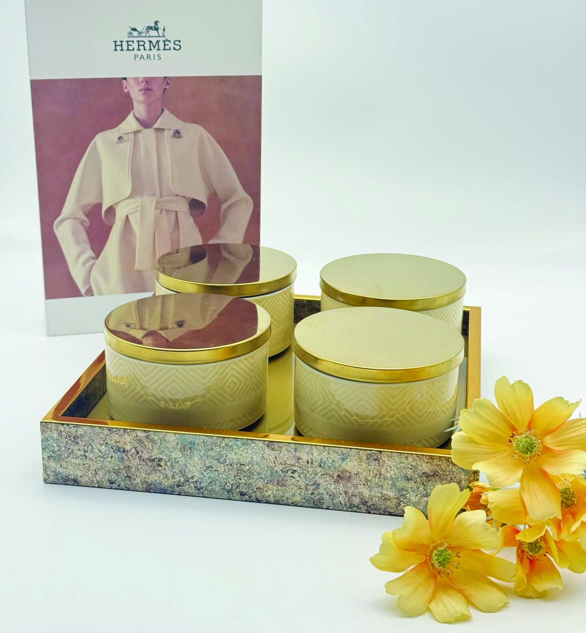 5 Pcs Dried Fruit Set With Tray