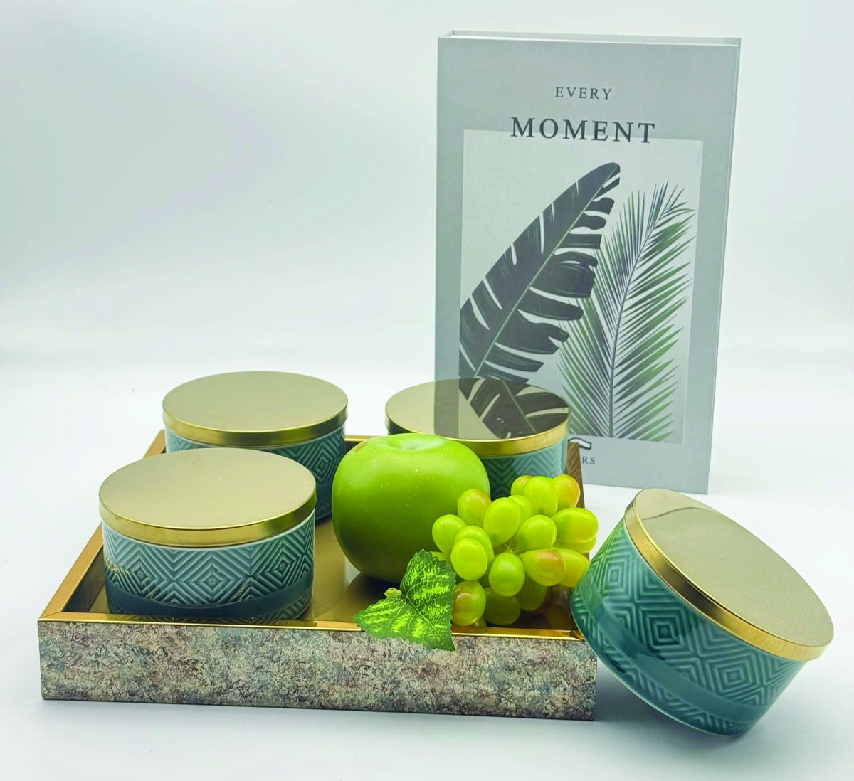 5 Pcs Dried Fruit Set With Tray