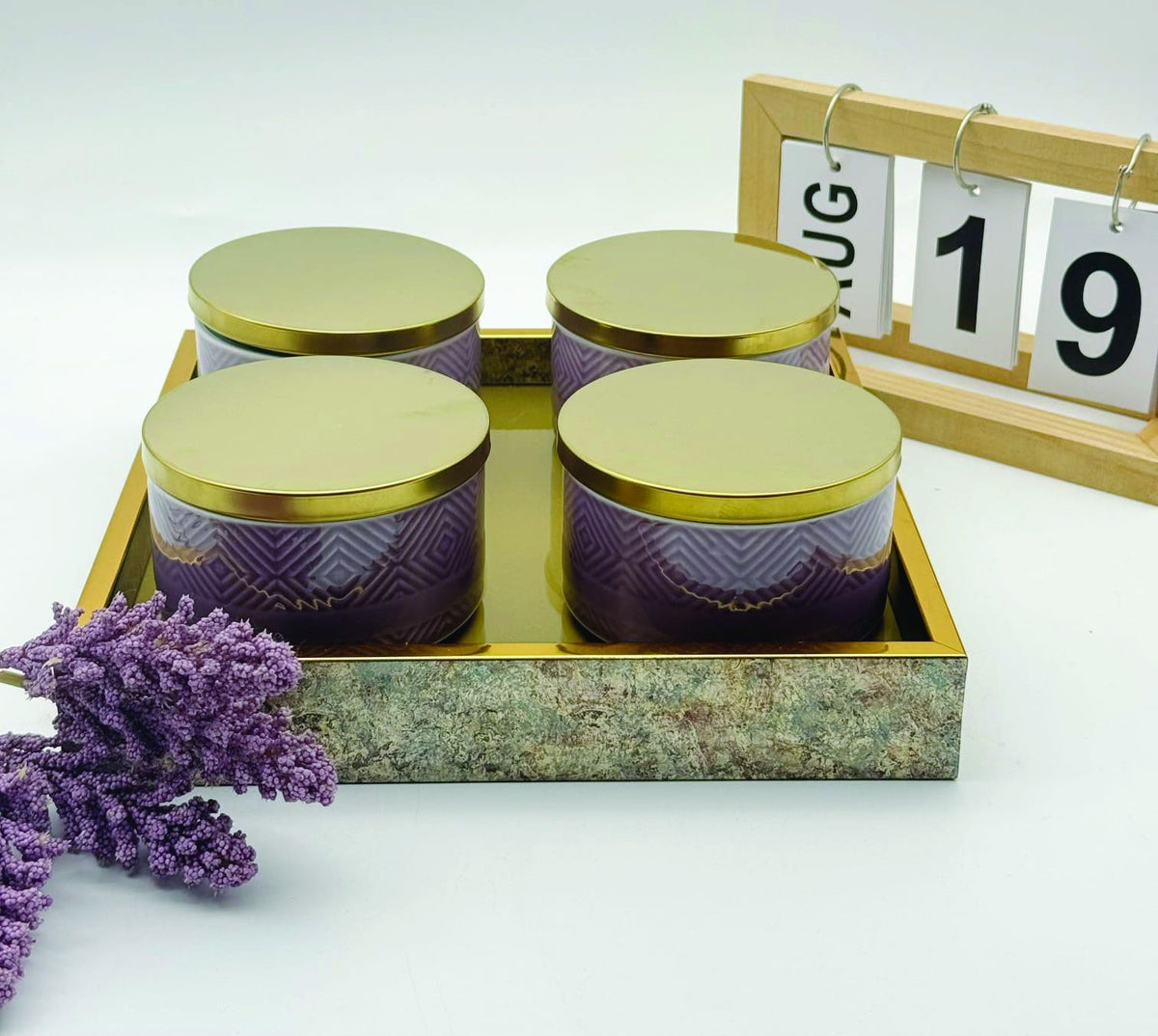 5 Pcs Dried Fruit Set With Tray