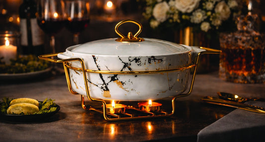 Alfredo 1 Pcs Casseroles with Candle Stand