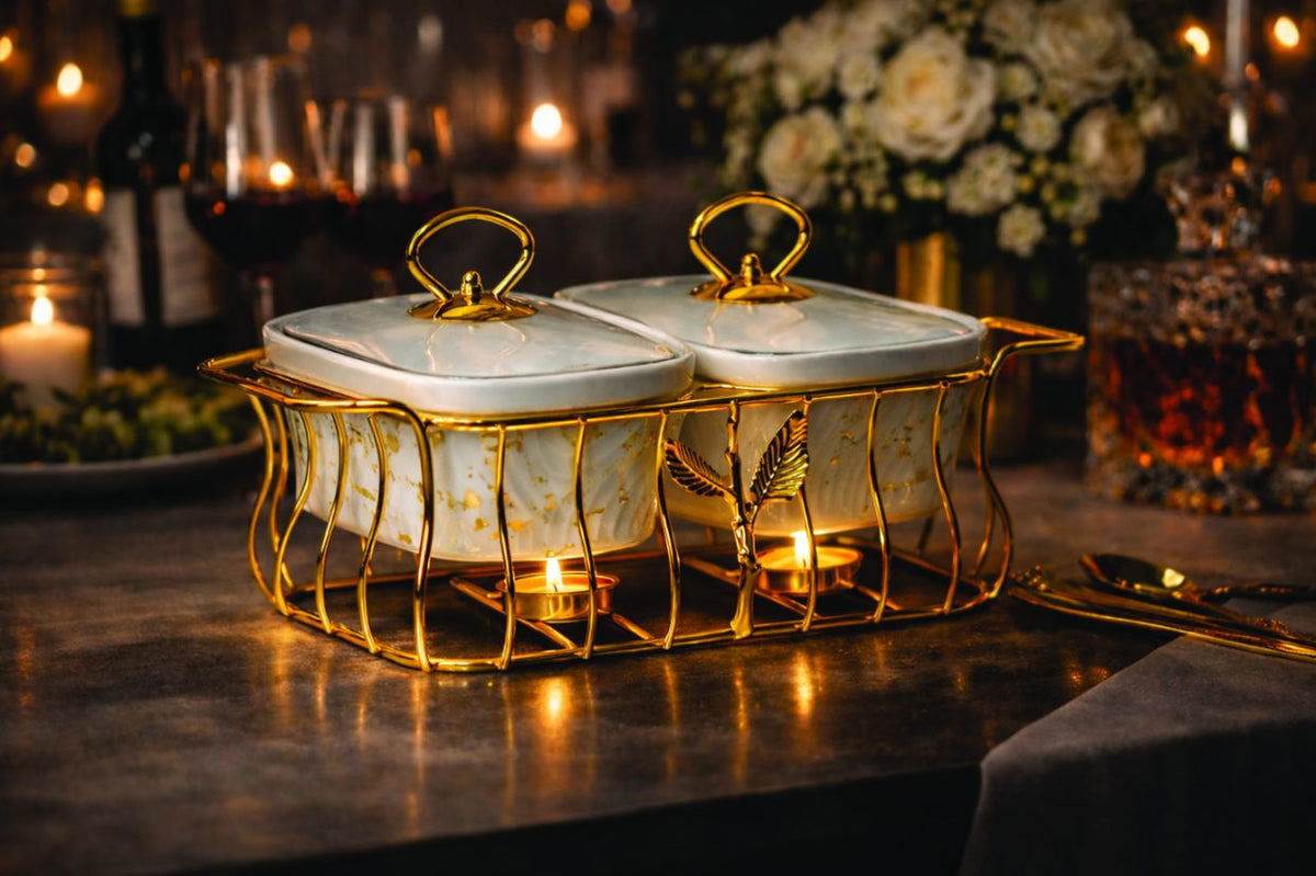 Kinvara Casserole 1 Pcs Casseroles with Candle Stand
