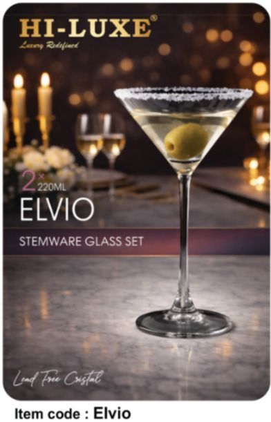 Elvio-Stemware Glass