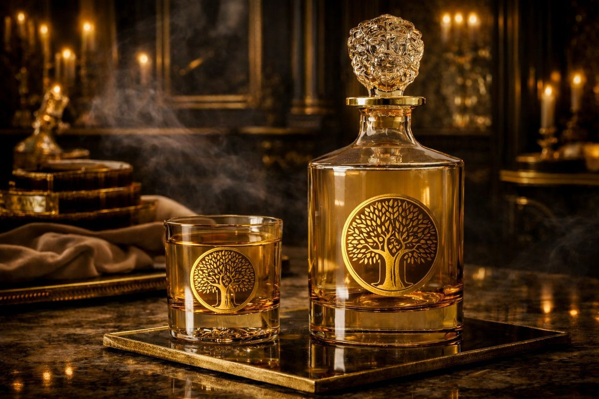 1 DECANTHER + 6 GLASS - MASSENA-BANYAN TREE