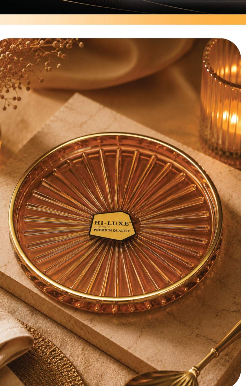 Cheese Thecha Amber 6 Pcs Plate Set