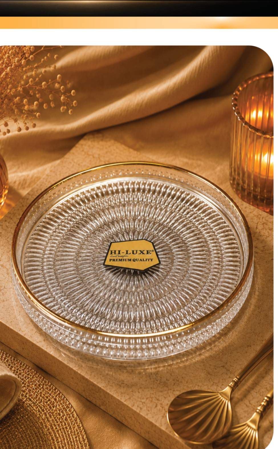 Maddur Vada Clear 6 Pcs Plate Set