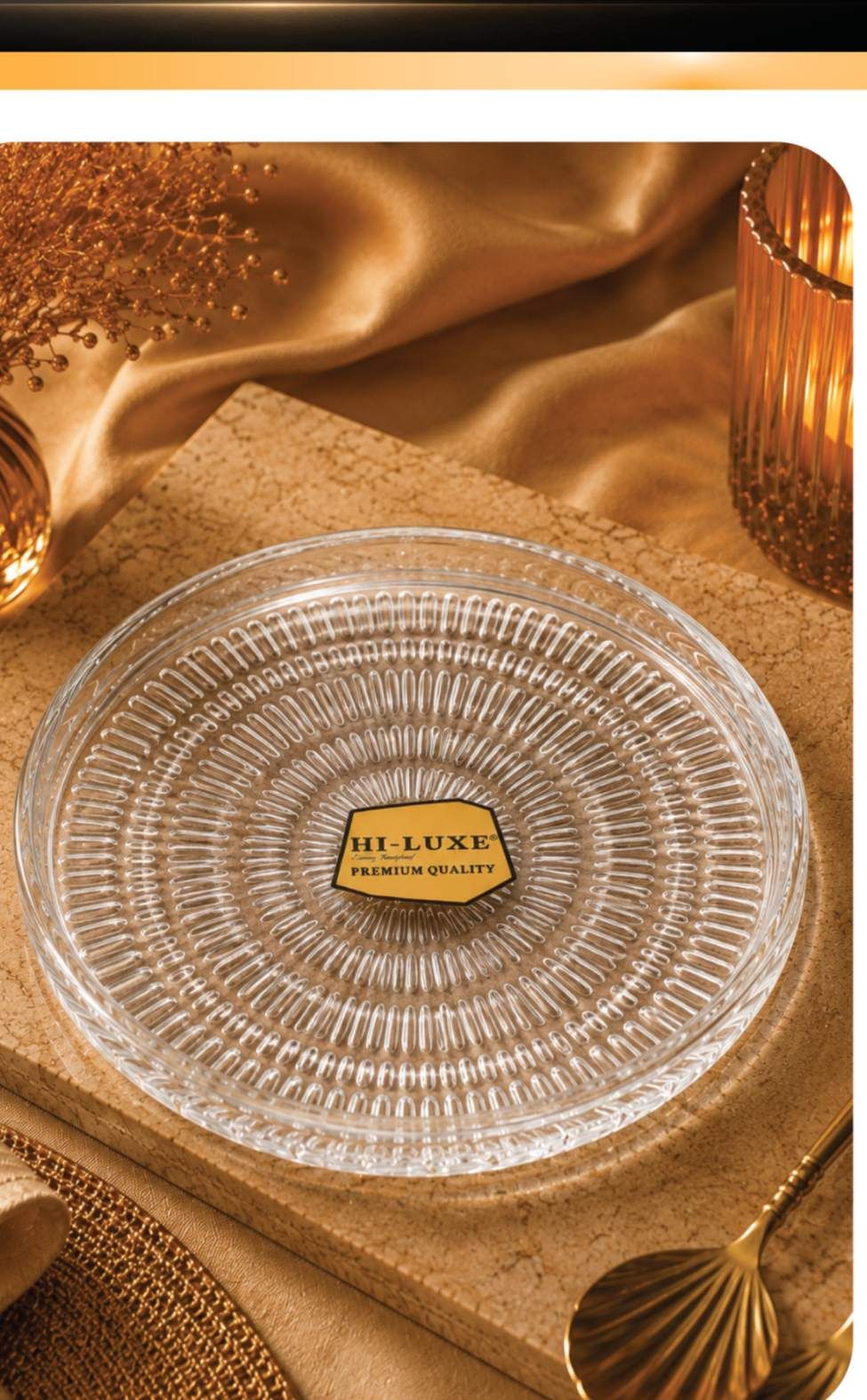 Dahi Kebab Clear 6 Pcs Plate Set